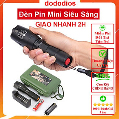 Đèn Pin Mini Siêu Sáng Chống Nước XML-T6 dododios - Chính Hãng