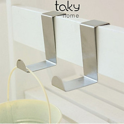 COMBO 2 Móc Gài Inox Treo Đồ Hình Chữ Z, Gắn Sau Cánh Cửa Tủ, Cửa Nhà Tắm, Nhà Bếp Treo Đồ Đa Năng, Tiện Dụng, Sử Dụng Dễ Dàng. TakyHome 2016set2
