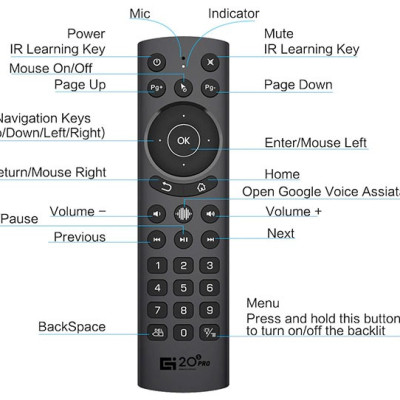 Chuột Bay g20s pro bản cao cấp mic voice có điều khiển giọng nói và chuột bay đèn nền