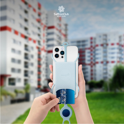 CrossBody PhoneTie 3-Card Holder hàng chính hãng Bone