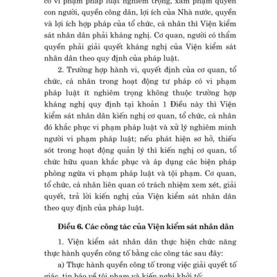 Luật tổ chức Viện kiểm sát nhân dân năm 2014 - bản in 2024