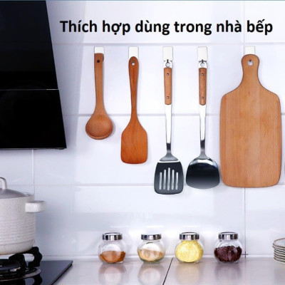 Móc Inox Dán Tường, Móc Dán Tường Siêu Dính Tiện Ích, Móc Treo Đồ Đa Năng, Tiện Dụng Dán Khắp Mọi Nơi Bạn Muốn. TakyHome 2002