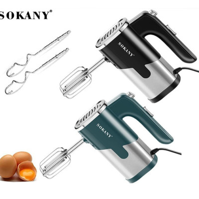 Máy đánh trứng cầm tay SOKANY 800W có 5 tốc độ điều chỉnh chuyên dụng SK-6621- Hàng chính hãng