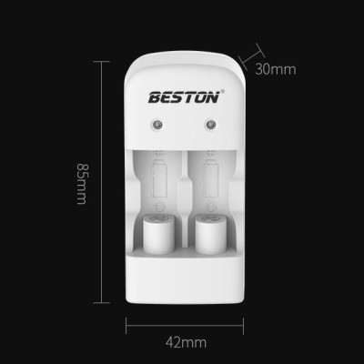 Bộ sạc pin 3V Beston CD643 kèm 2 pin sạc RCR123A Dung lượng cao dùng cho máy ảnh, camera, thiết bị đo, đèn pin, ống nhòm - Hàng chính hãng
