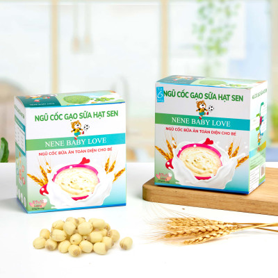 Ngũ cốc ăn dặm Long Giang vị Gạo Sữa Hạt sen 