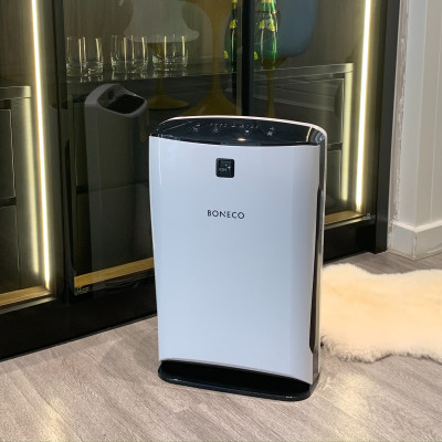 Máy Lọc Không Khí Cao Cấp BONECO P340 Tạo Ion Âm, Khử Mùi, Diệt Khuẩn, Lọc Bụi, Báo Ô Nhiễm (<40m2) - Hàng Nhập Khẩu