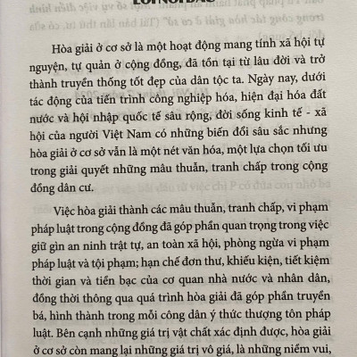 Một Số Vụ Việc Điển Hình Trong Công Tác Hoà Giải Ở Cơ Sở