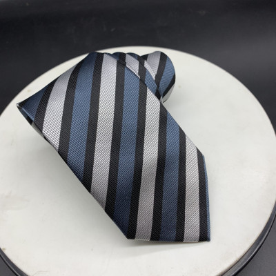 Cà vạt nam 8cm trung niên tự thắt vải silk 3 lớp 