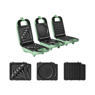 Máy nướng kẹp bánh mỳ 3 trong 1 Elmich SME-8578 - Hàng Chính Hãng