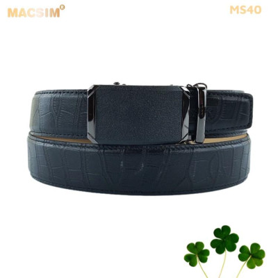 Thắt lưng nam da thật cao cấp nhãn hiệu Macsim MS40