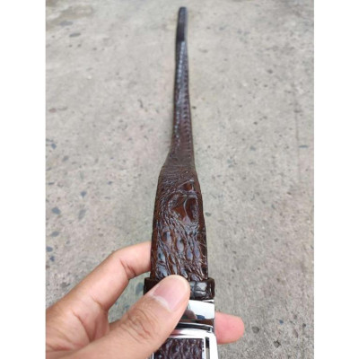 Dây Thắt Lưng Gù Gai Cá Sấu Rất Đẹp TS103B (mặt bạc)