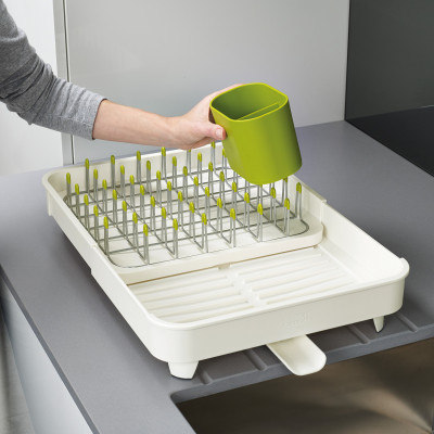 Joseph Joseph - Kệ để chén đĩa cao cấp Extend Expandable Dish Drainer White 850710