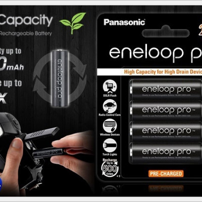 Bộ pin sạc PanaSonic Eneloop 2550 Mah (Made in Japan) - Hàng chính hãng
