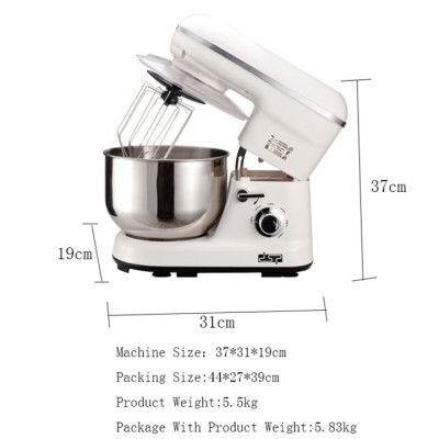 Máy trộn bột và đánh trứng 5 tốc độ đánh thương hiệu DSP KM3007 - Dung tích 5 lít - Công suất 1200W - Hàng Nhập Khẩu