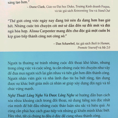 Nghệ Thuật Lắng Nghe Và Được Lắng Nghe