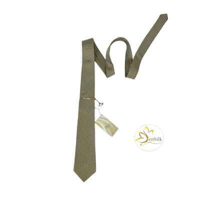 QUÀ TẶNG CHO NAM - Cà Vạt Lụa Cao Cấp Sen Silk Cavats15 - Silk Ties - Vietnamese Gifts - Quà Tặng Sự Kiện - Size 153x8cm - Men Neck Ties