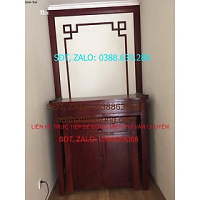 Án thờ gỗ nhãn và cúng cơm gỗ mít