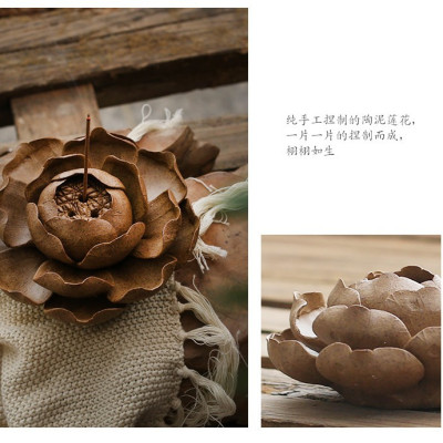 Hoa gốm xông đốt trầm và deco nhà cửa hàng cao cấp