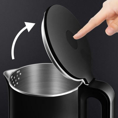 Bình Đun Siêu Tốc 2 Lớp Damas DK-6018 1.8L - Trang Bị Công Nghệ Giữ Nhiệt 3 Lớp Hiện Đại, Bộ Cảm Biến Nhiệt Đạt Chuẩn EU - Công Suất Lớn 1800W Sôi Nhanh Chỉ Trong 6 Phút - Thiết Kế Bề Mặt Bên Trong Bằng Thép Không Gỉ Inox 304 Cao Cấp - Hàng Nhập Khẩu