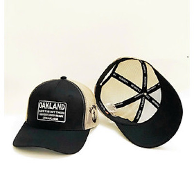 Nón kết, mũ lưỡi trai New Oakland vải kaki phối lưới form chuẩn thời trang cao cấp cực ngầu