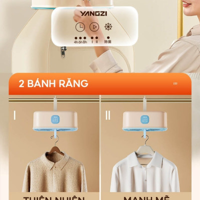 Máy sấy quần áo gấp gọn khử trùng Sothing Yangzi, tủ sấy quần áo công nghệ sấy 3D, 2 chế độ sấy- Hàng chính hãng