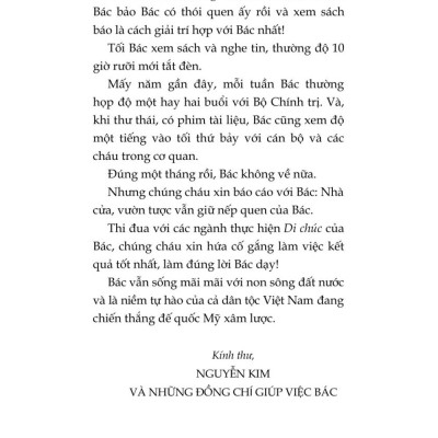 Những bức thư kể chuyện Bác Hồ (Xuất bản lần thứ hai) bản in 2025