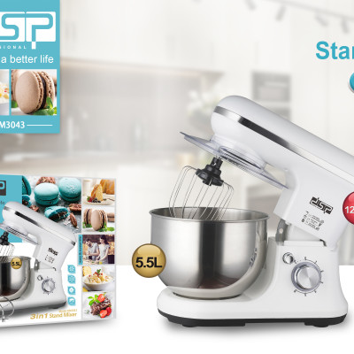 Máy trộn bột, đánh trứng cao cấp DSP KM3043 - Công suất 1200W - HÀNG NHẬP KHẨU 