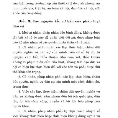 Bộ luật dân sự (hiện hành) - bản in 2024