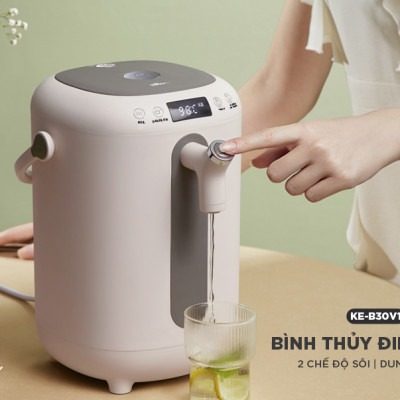 Bình Thủy Điện, Bình Giữ Nhiệt Thông Minh BEAR KE-B30V1 Khử Clo Dung Tích 3L Công Suất 1350 W - Hàng Chính Hãng