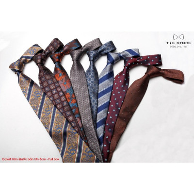 Cavat 8cm bản lớn Hàn Quốc cao cấp, nhiều mẫu - Tặng kèm hộp Full box