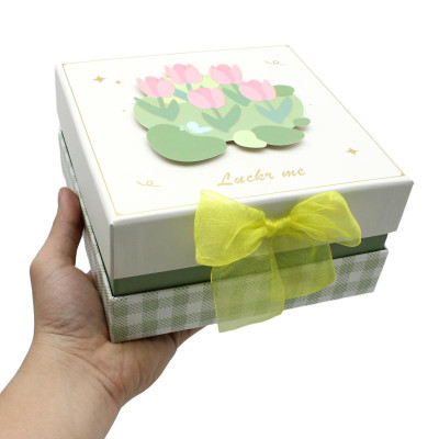 Hộp Quà Vuông Nắp Rời Size Vừa 18 x 18 cm - Zhe Jang NC06-52