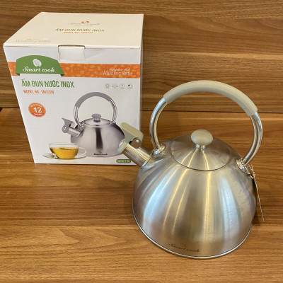 Ấm Đun Nước Siêu Tốc Bằng inox 304 Elmich Smartcook SM-3328 (Có Còi Báo Khi Nước Sôi) - Hàng Chính Hãng