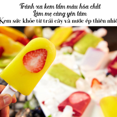 Máy Làm Kem Que Siêu Tốc KAHCHAN KEM2173 - Hồng - Hàng Nhập Khẩu