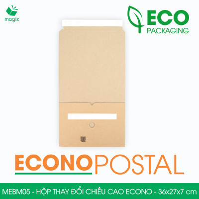 MEBM05 - 36x27x7 cm - 100 hộp carton thay đổi chiều cao siêu tiết kiệm - Hộp đóng sách, hộp gói hàng