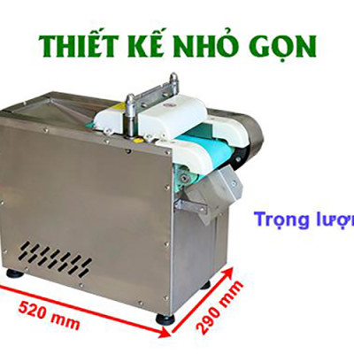 Máy Thái Lát Rau Củ Quả Có Băng Tải 3A370W Năng Suất 100Kg/h - Hàng Chính Hãng