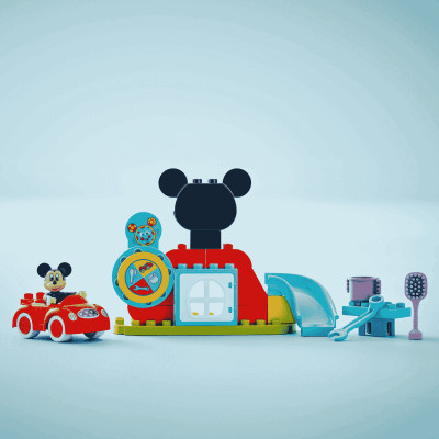 Đồ Chơi Lắp Ráp Nhà Câu Lạc Bộ Mickey Mouse Và Xe Hơi LEGO DUPLO 10454 (27 chi tiết)