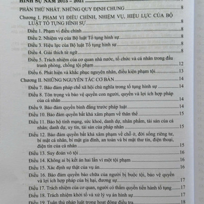 Sách So Sánh - Đối Chiếu Bộ Luật Tố Tụng Hình Sự Năm 2015 sđ, bs năm 2021 và Các Biểu Mẫu Trong Bộ Luật Tố Tụng Hình Sự (V2226A)