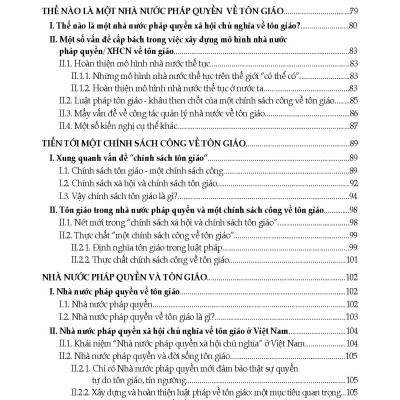 Nhà Nước Pháp Quyền Và Tôn Giáo Ở Việt Nam - Tôn Giáo Và Luật Pháp