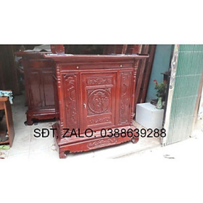 đồ thờ gỗ mít. Dài 127 .mặt rộng 61 . cao 1m27