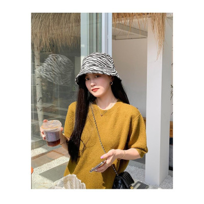 Mũ bucket nam nữ họa tiết trắng đen - Nón Ulzzang vành tròn con bò sữa hottrend 2021