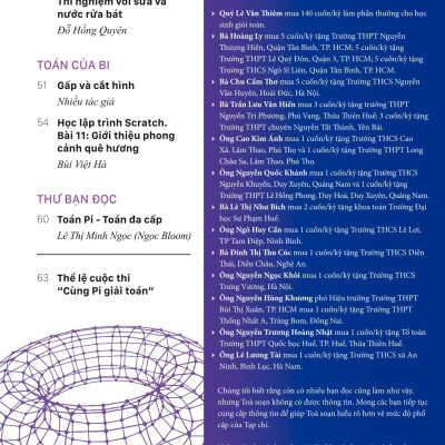 Tạp chí Pi- Hội Toán học Việt Nam số 5/tháng 5 năm 2018