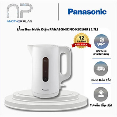 [ Hàng Chính Hãng ] Ấm Đun , Bình đun Nước Điện PANASONIC NC-K101WR ( 1.7L)