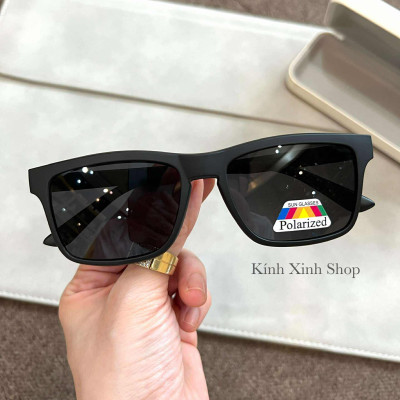 Kính Mắt Cận Râm, Kính Mắt Vuông Basic Unisex 2 Tròng 2in1 Cho Nam và Nữ