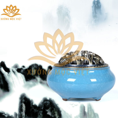 Lư Xông Trầm Hương Gốm Sứ Cao Cấp