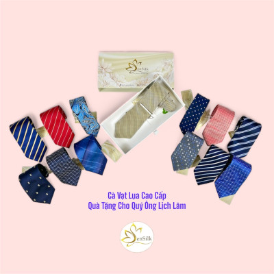 QUÀ TẶNG DOANH NHÂN - Cà Vạt Cao Cấp Lụa SenSilk Cavats12 - Corporate Gift - Silk Neck Ties - Cravat for Men
