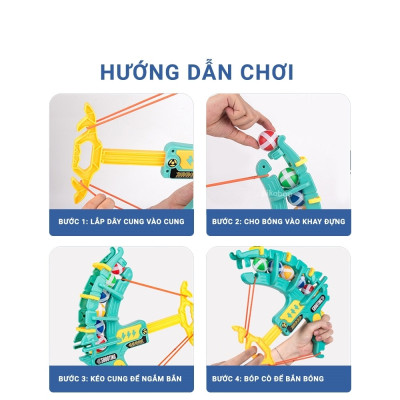 Đồ Chơi Bắn Cung Bằng Bóng Dính Đồ Chơi Vận Động Thể Thao Cho Bé - Giao ngẫu nhiên