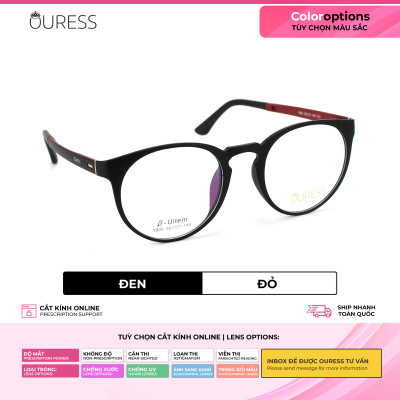 Gọng kính cận 1905 nhựa dẻo ultem thời trang nam nữ mắt kính OURESS