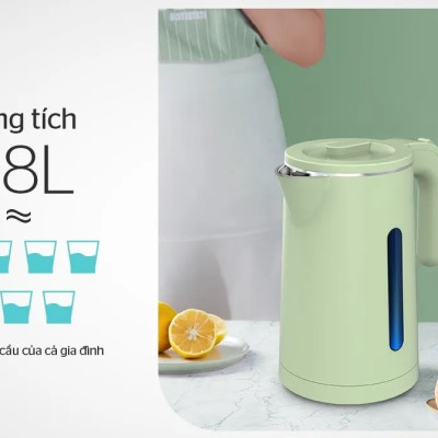 ẤM SIÊU TỐC IVIAIVIA COOK MM-ST185( X3) - Màu Ngẫu Nhiên - Hàng Chính Hãng
