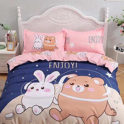 Bộ drap và vỏ chăn cotton Classic Kid VCK2022 ( 4 món )