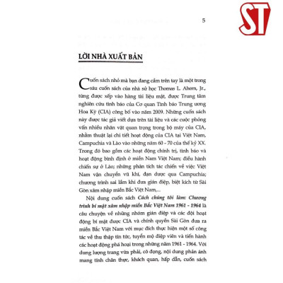 Sách - Cách Chúng Tôi Làm - Chương Trình Bí Mật Xâm Nhập Miền Bắc Việt Nam (1961 – 1964) - NXB Chính Trị Quốc Gia